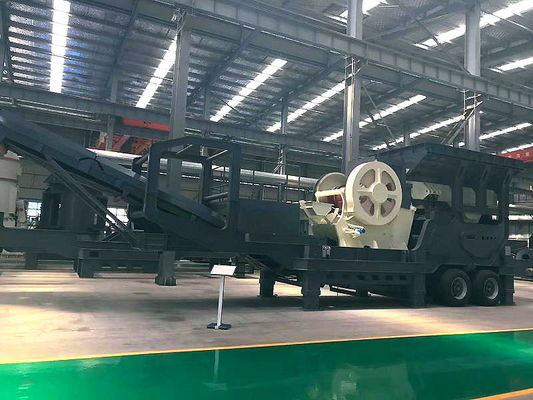 Мобильный завод по измельчению строительных отходов с мощностью 70-300 тонн в час