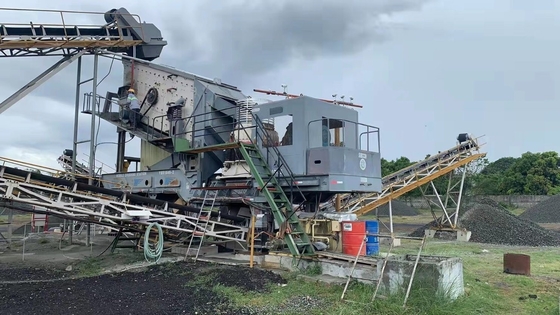 Полуавтоматический завод по добыче каменных агрегатов