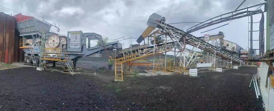 Полуавтоматический завод по добыче каменных агрегатов