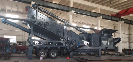Мобильная гранитная ударная дробилка 100 T / H