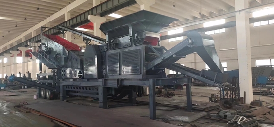 Мобильная гранитная ударная дробилка 100 T / H