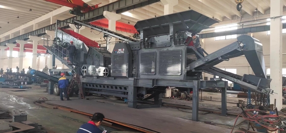 Мобильная гранитная ударная дробилка 100 T / H