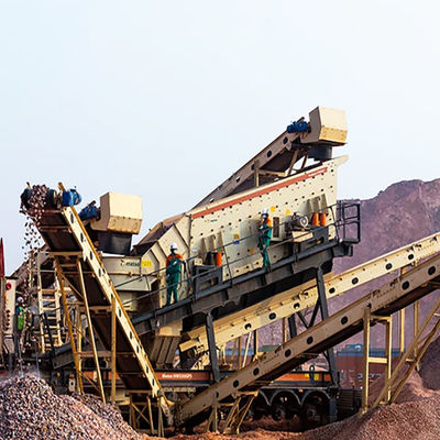 Мобильная конусовая дробилка с ударными челюстями для агрегатов Каменная руда YD1349E912 в течение 1