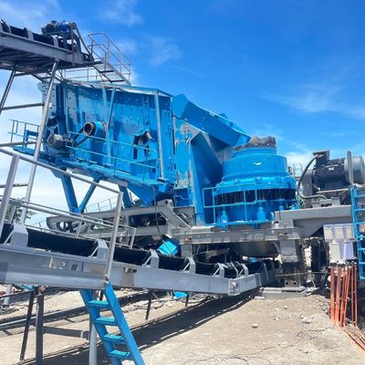 Мобильная конусовая дробилка с ударными челюстями для агрегатов Каменная руда YD1349E912 в течение 1