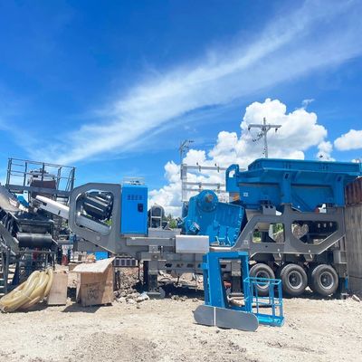 Мобильная конусовая дробилка с ударными челюстями для агрегатов Каменная руда YD1349E912 в течение 1