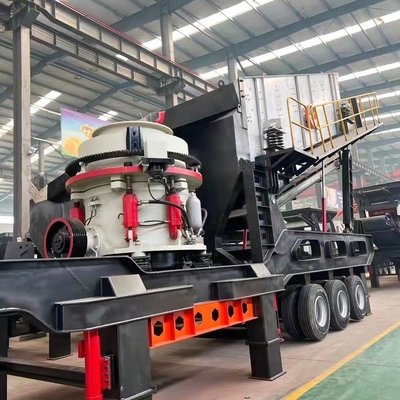 70-300 т / ч Каменная производственная линия Crawler Mobile Cone Crusher с передовыми технологиями