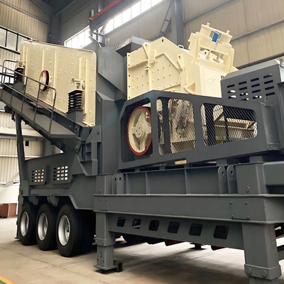 Мобильный каменный дробилка челюсти дробилка камня на 150-300 т / ч мощности и пожизненное поставки запасных частей