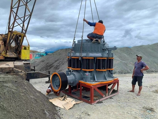 PYB600/PYB900/PYB1200/PYB1750/PYB2200 Пролетная конусовая дробилка Выходная дверь машины Размер 3-60 мм
