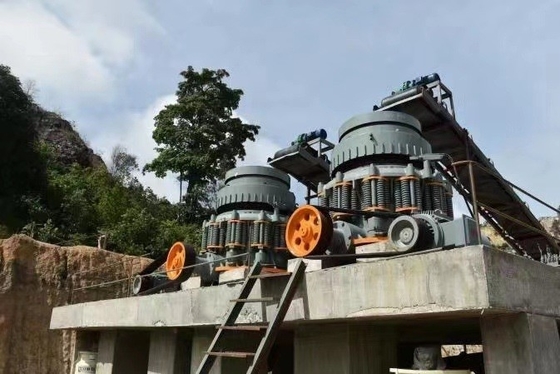 PYB600/PYB900/PYB1200/PYB1750/PYB2200 Пролетная конусовая дробилка Выходная дверь машины Размер 3-60 мм